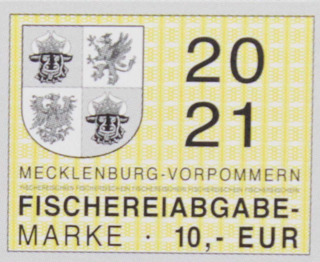 Fischereiabgabemarke Mecklenburg Vorpommern 2021 Abgabemarke MV Online